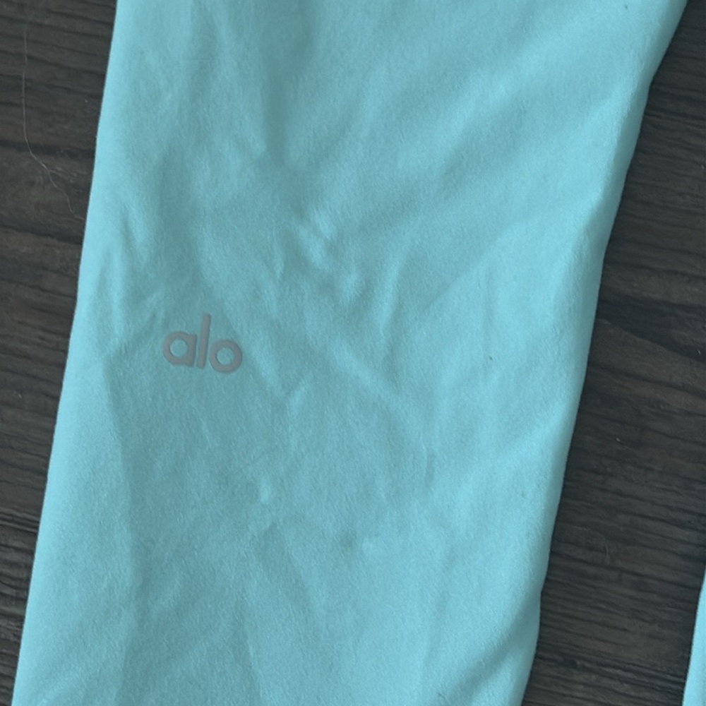 ALO HIGH RISE FULL LENGTH 28” MINT LEGGINGS WOMENS SMALL - Picture 4 of 5
